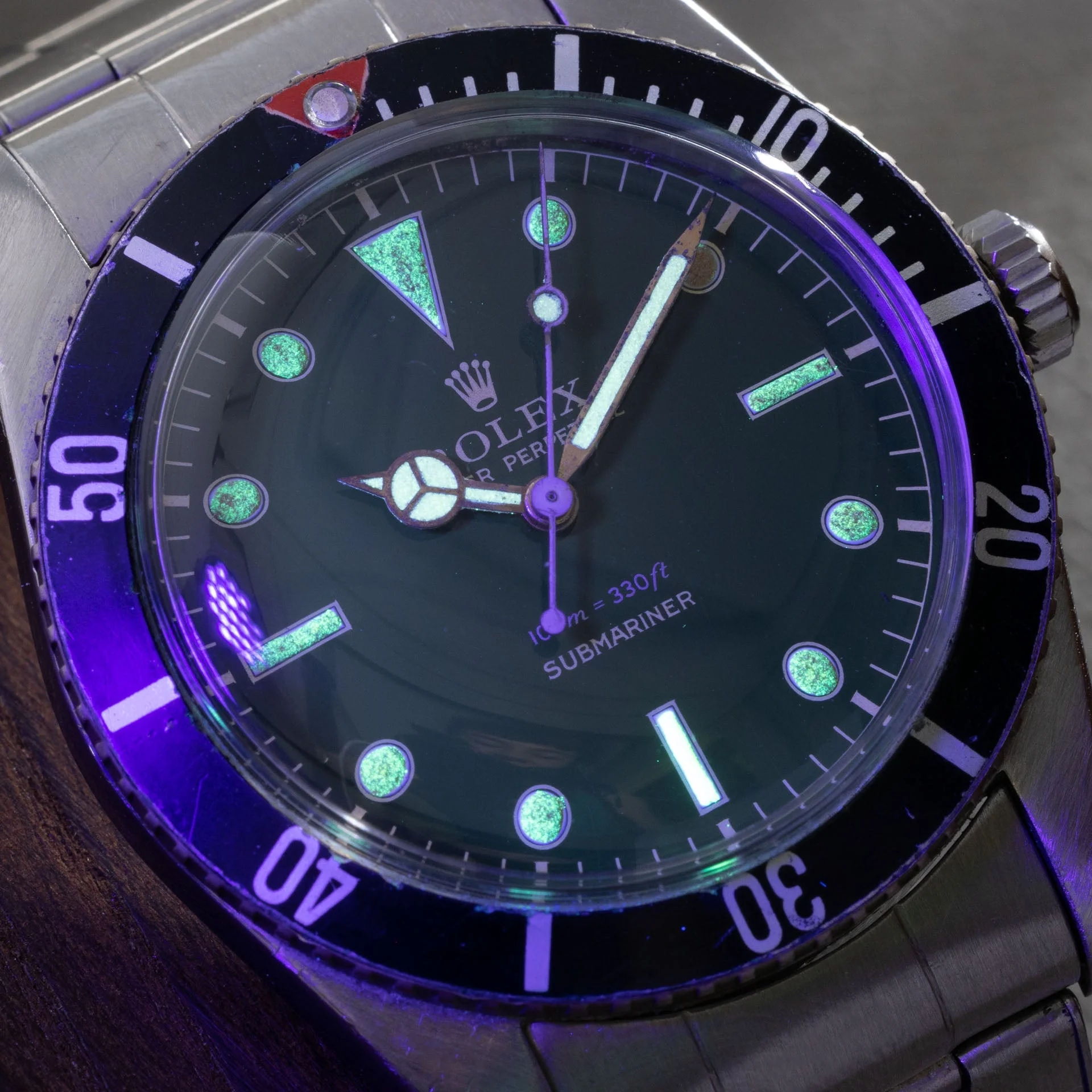 Rolex Submariner 6536-1 Gilt Dial Red Triangle Bezel Insert - Image 17