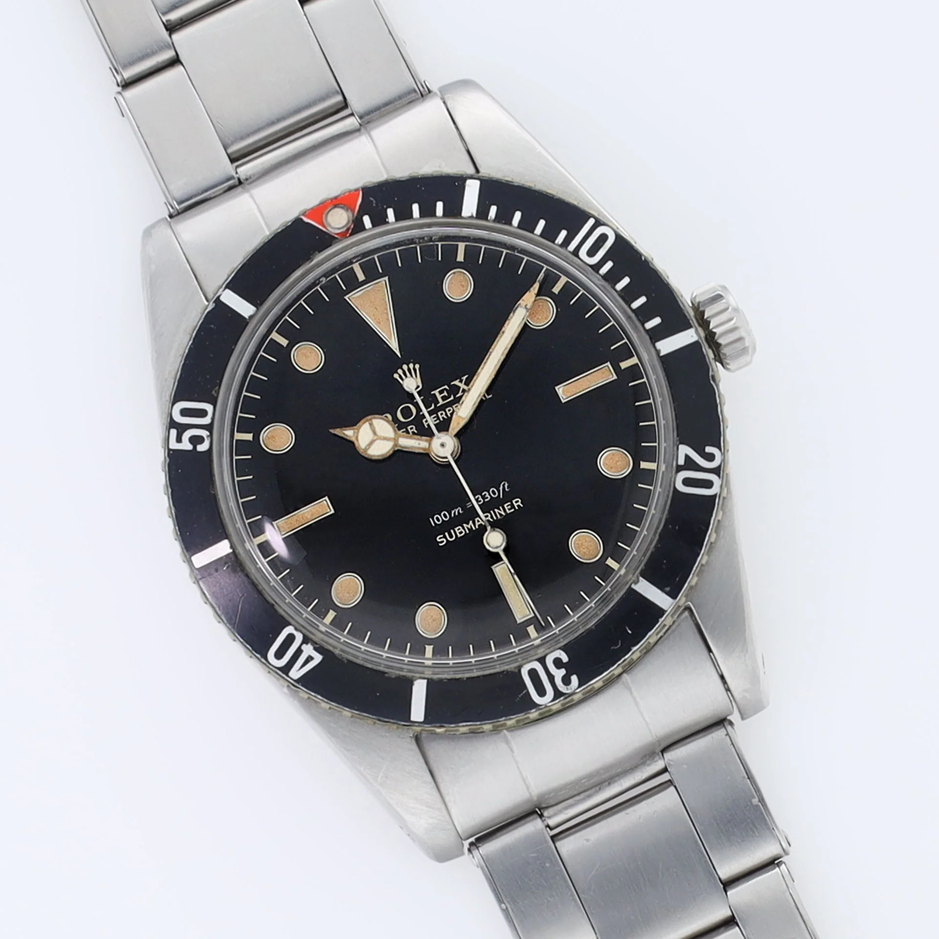Rolex Submariner 6536-1 Gilt Dial Red Triangle Bezel Insert - Image 5