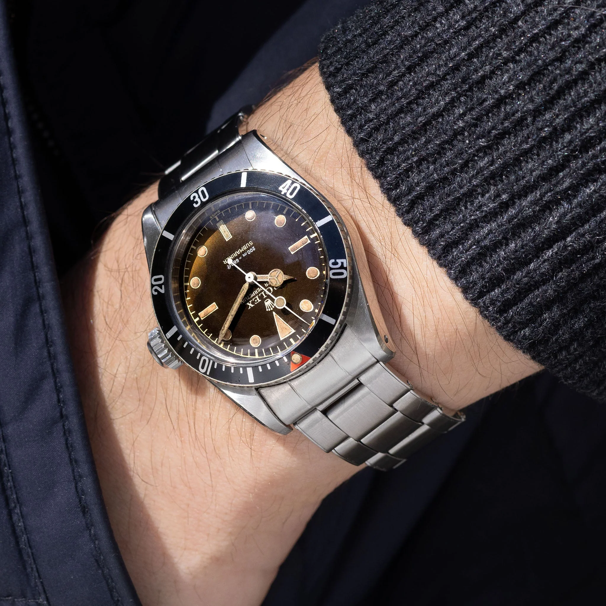 Rolex Submariner 6538 “Big crown” Tropical 2 liner dial - Image 10