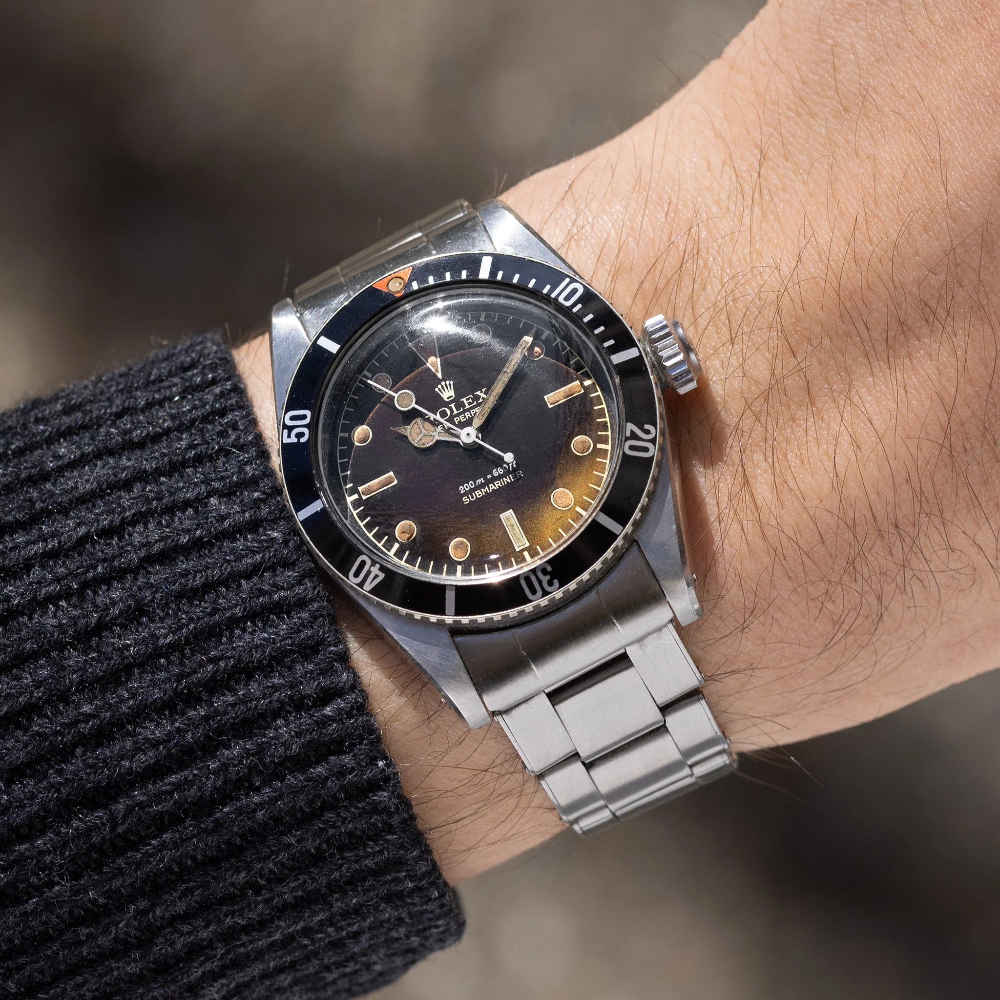 Rolex Submariner 6538 “Big crown” Tropical 2 liner dial - Image 13