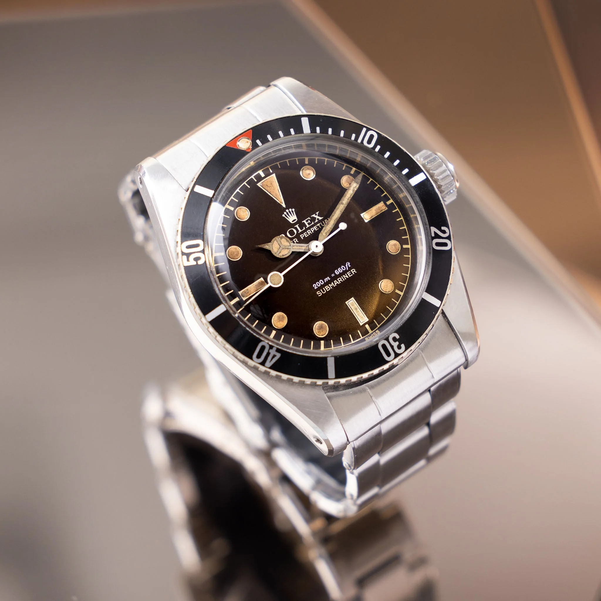 Rolex Submariner 6538 “Big crown” Tropical 2 liner dial - Image 4