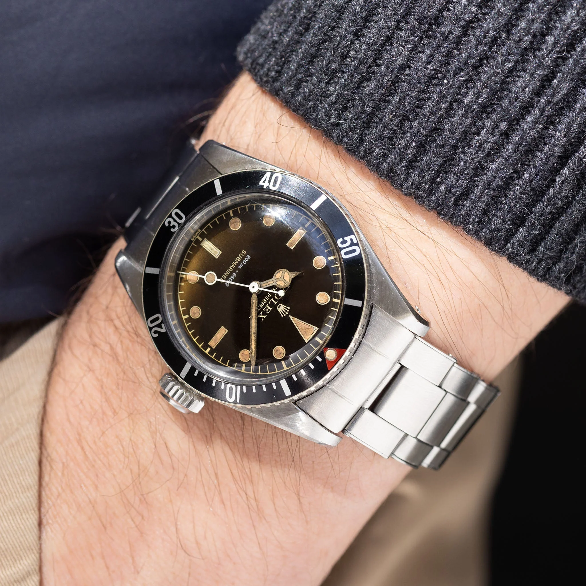 Rolex Submariner 6538 “Big crown” Tropical 2 liner dial - Image 5