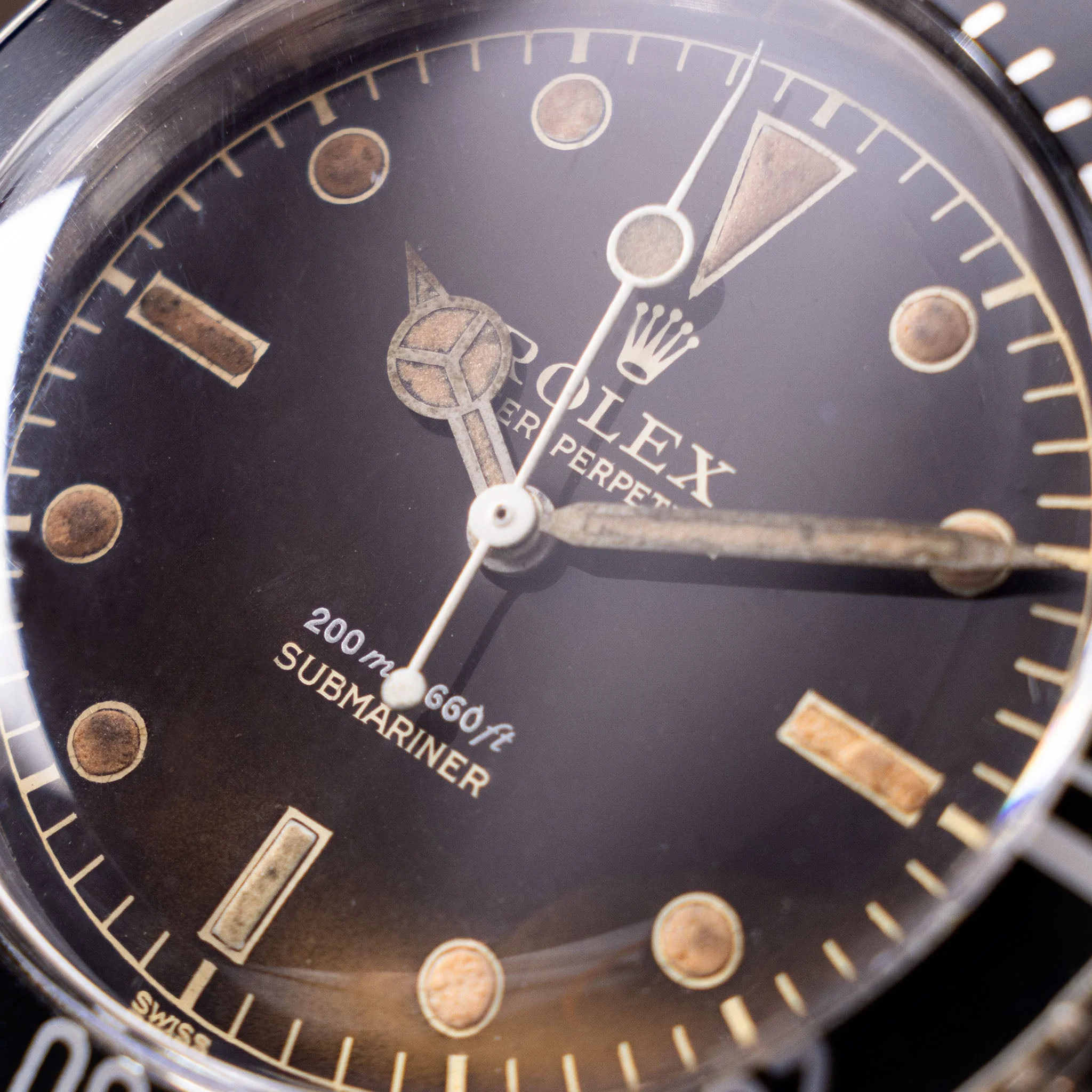 Rolex Submariner 6538 “Big crown” Tropical 2 liner dial - Image 6