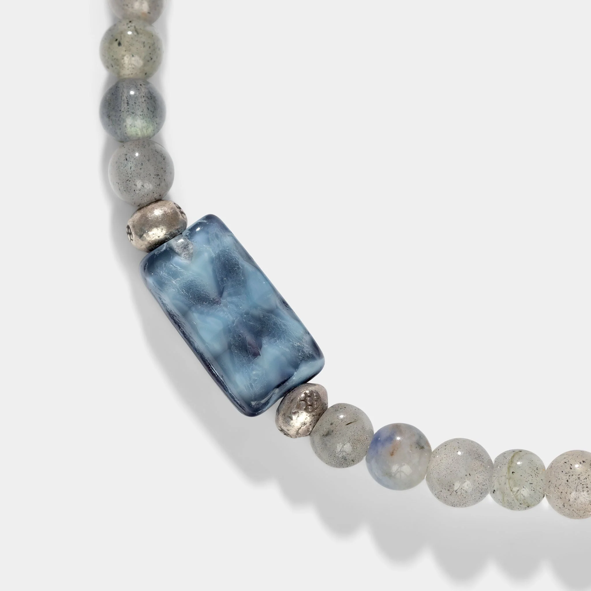 Rough Shore - Labradorite and Silver Bracelet - Image 3