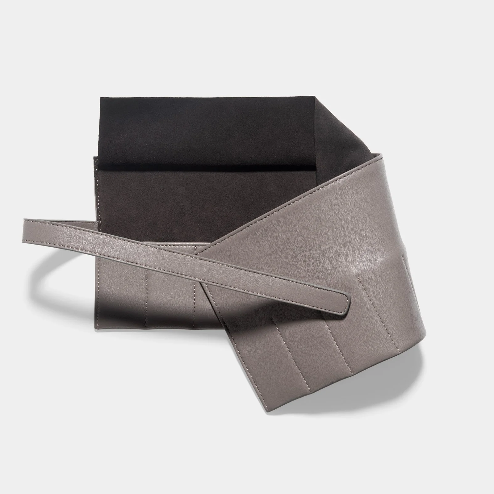 Taupe Leather Strap Roll - Image 3