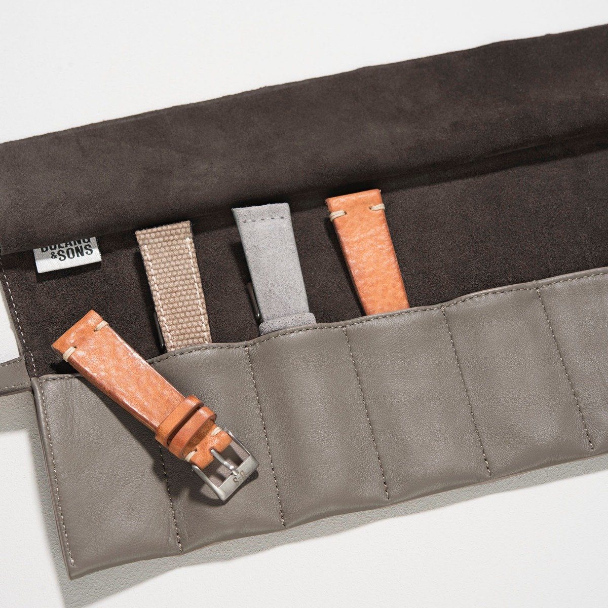 Taupe Leather Strap Roll - Image 5