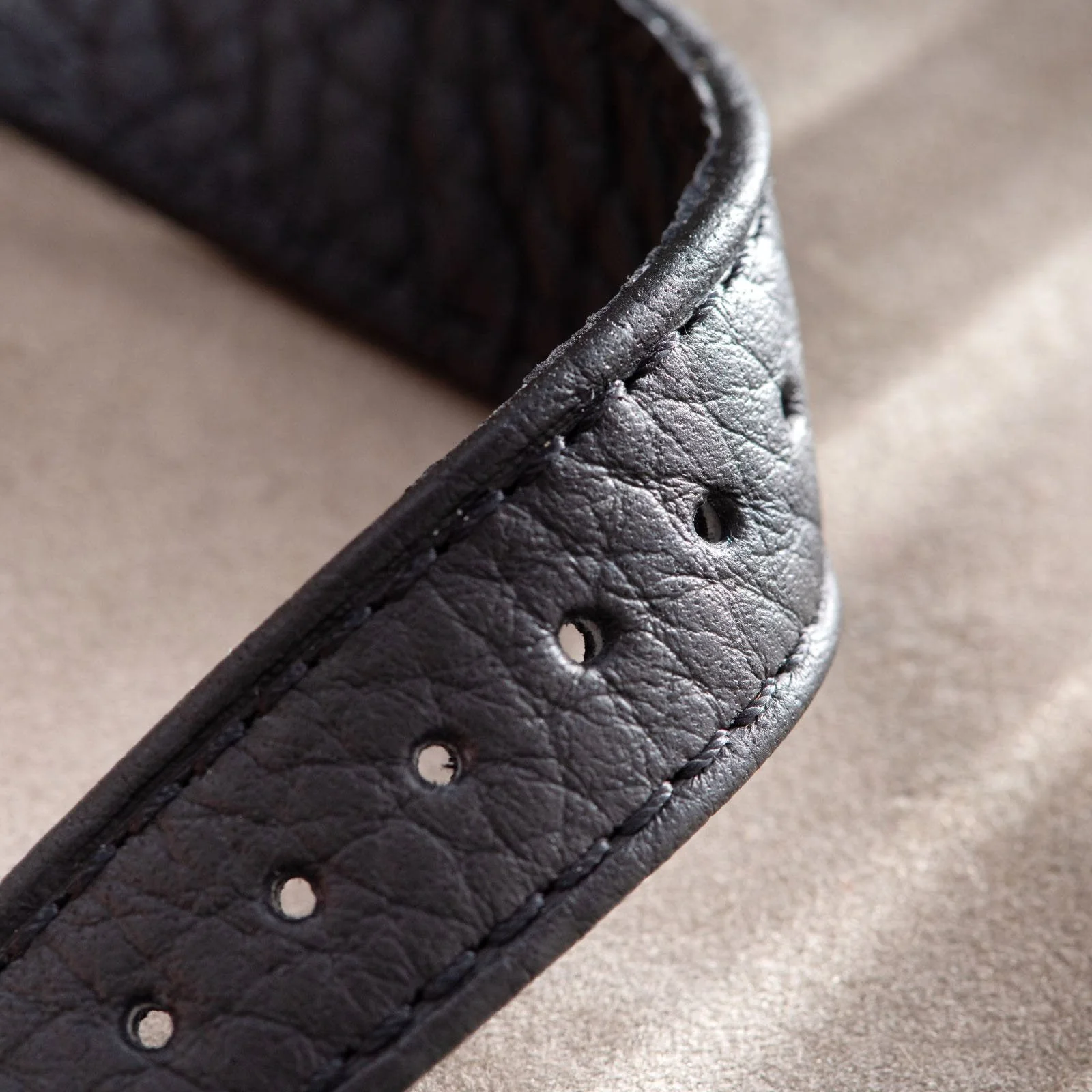 Taurillon Black Speedy Leather Watch Strap - Image 10