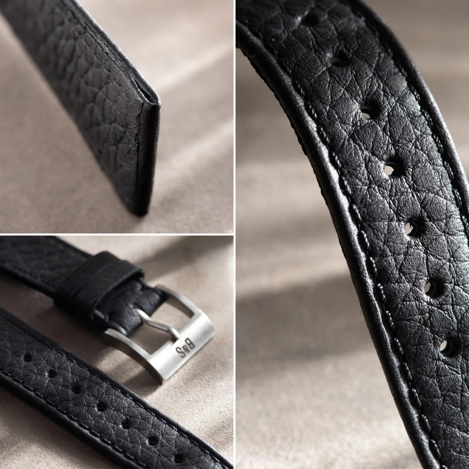 Taurillon Black Speedy Leather Watch Strap - Image 9