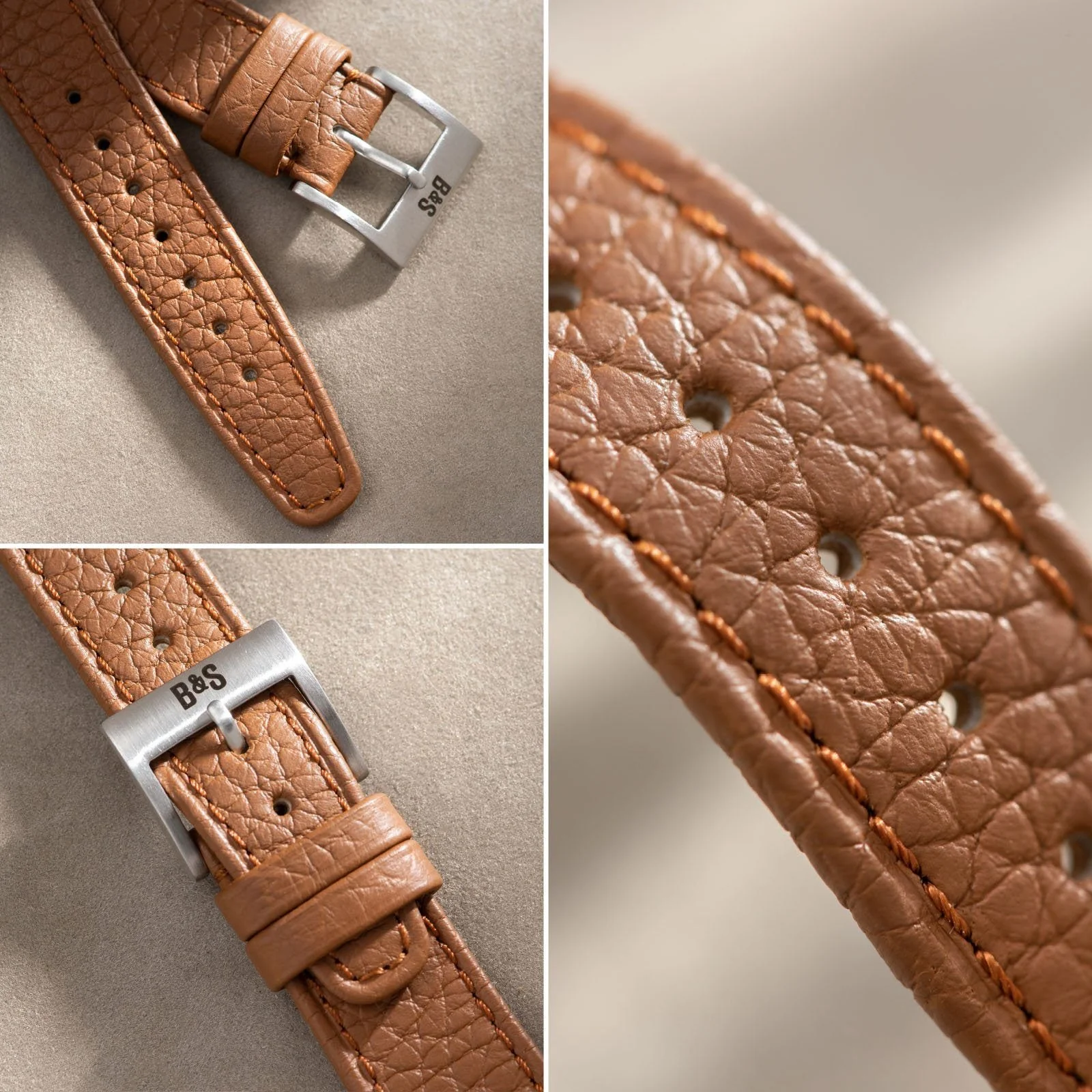 Taurillon Brown Speedy Leather Watch Strap - Image 10
