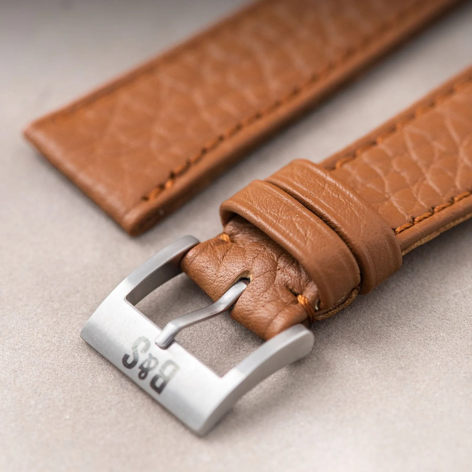 Taurillon Brown Speedy Leather Watch Strap - Image 4