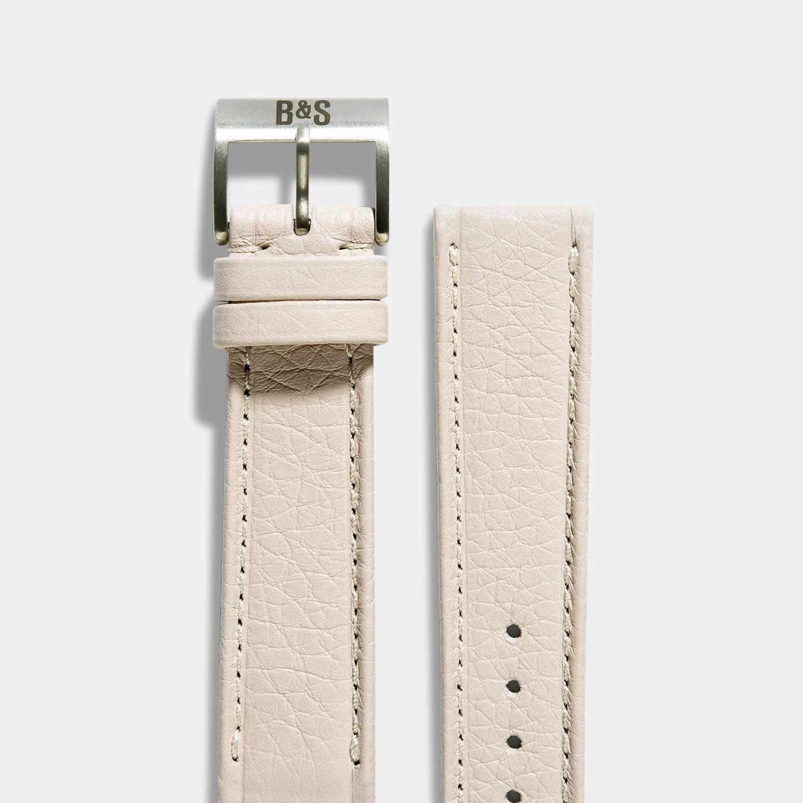 Taurillon Creme Heritage Leather Watch Strap - Image 3