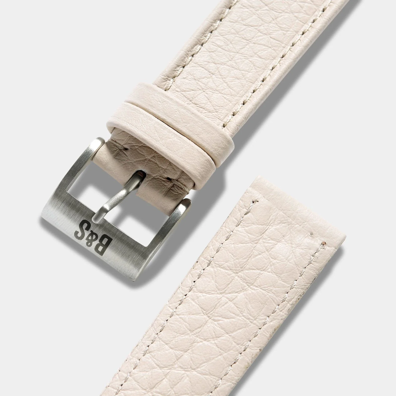 Taurillon Creme Heritage Leather Watch Strap - Image 5