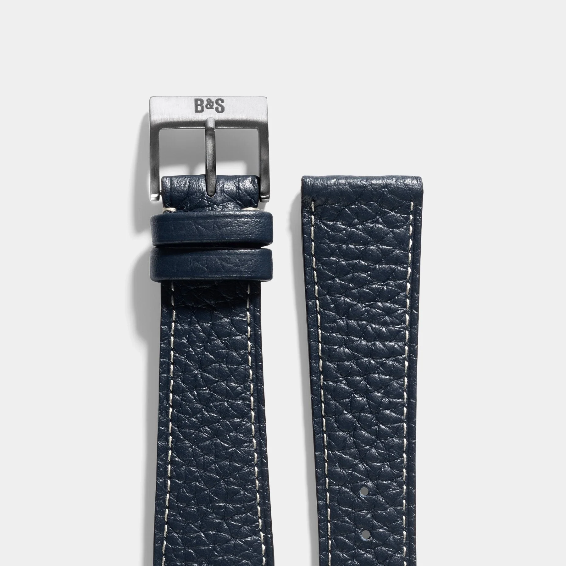 Taurillon Nocturne Blue Leather Watch Strap - Image 5