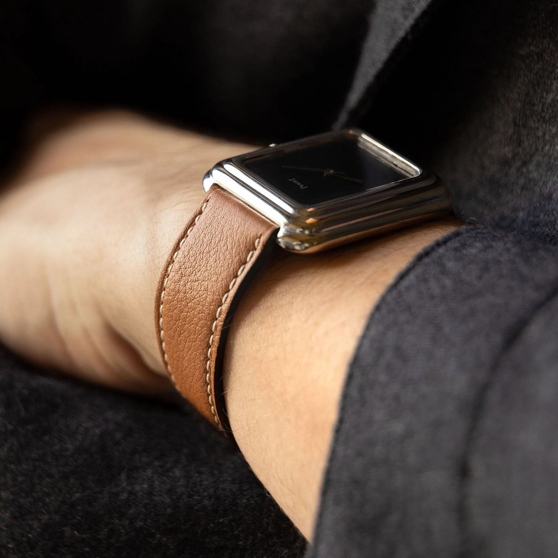Tawny Brown Leather Watch Strap - Image 3