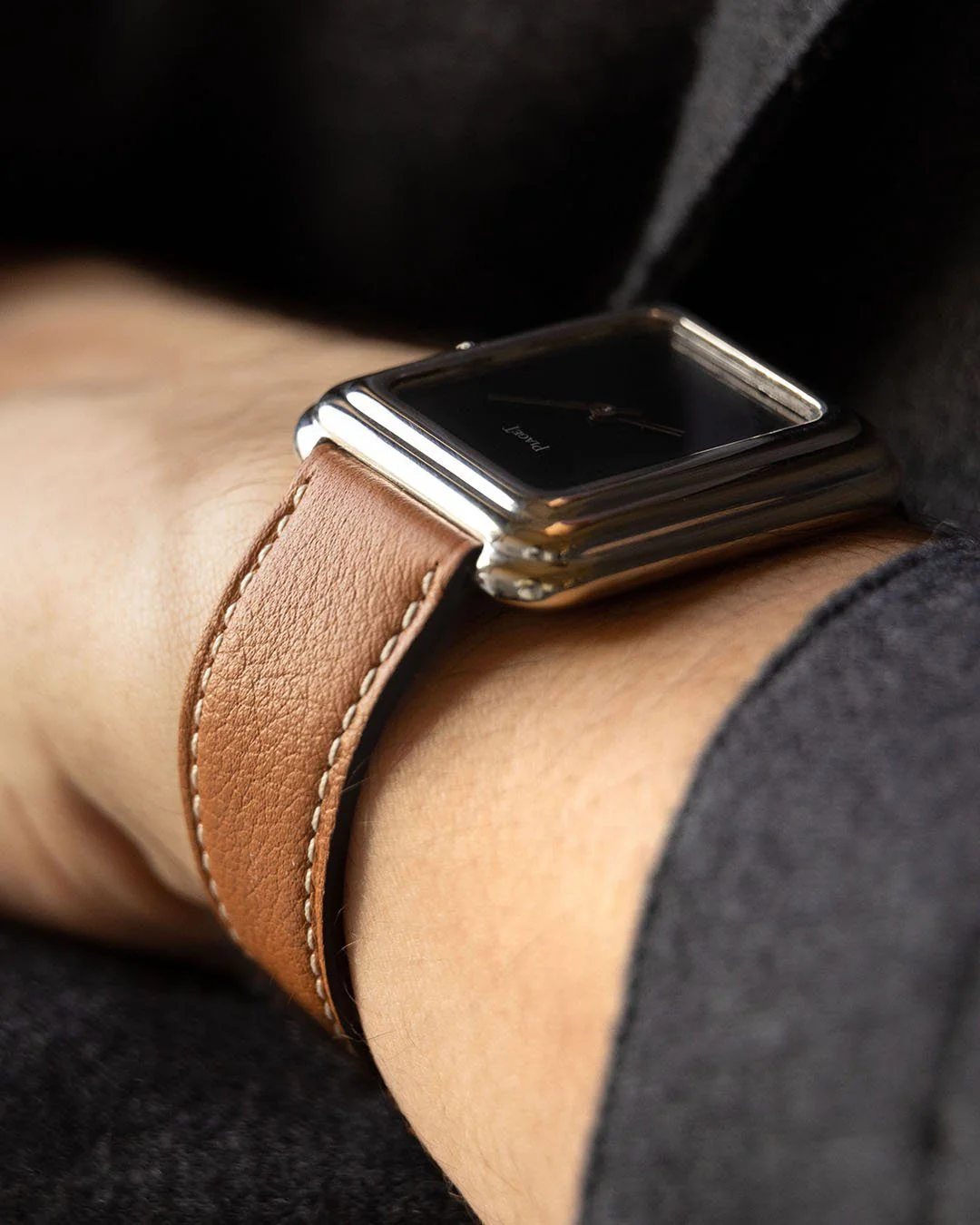Tawny Brown Leather Watch Strap - Image 5