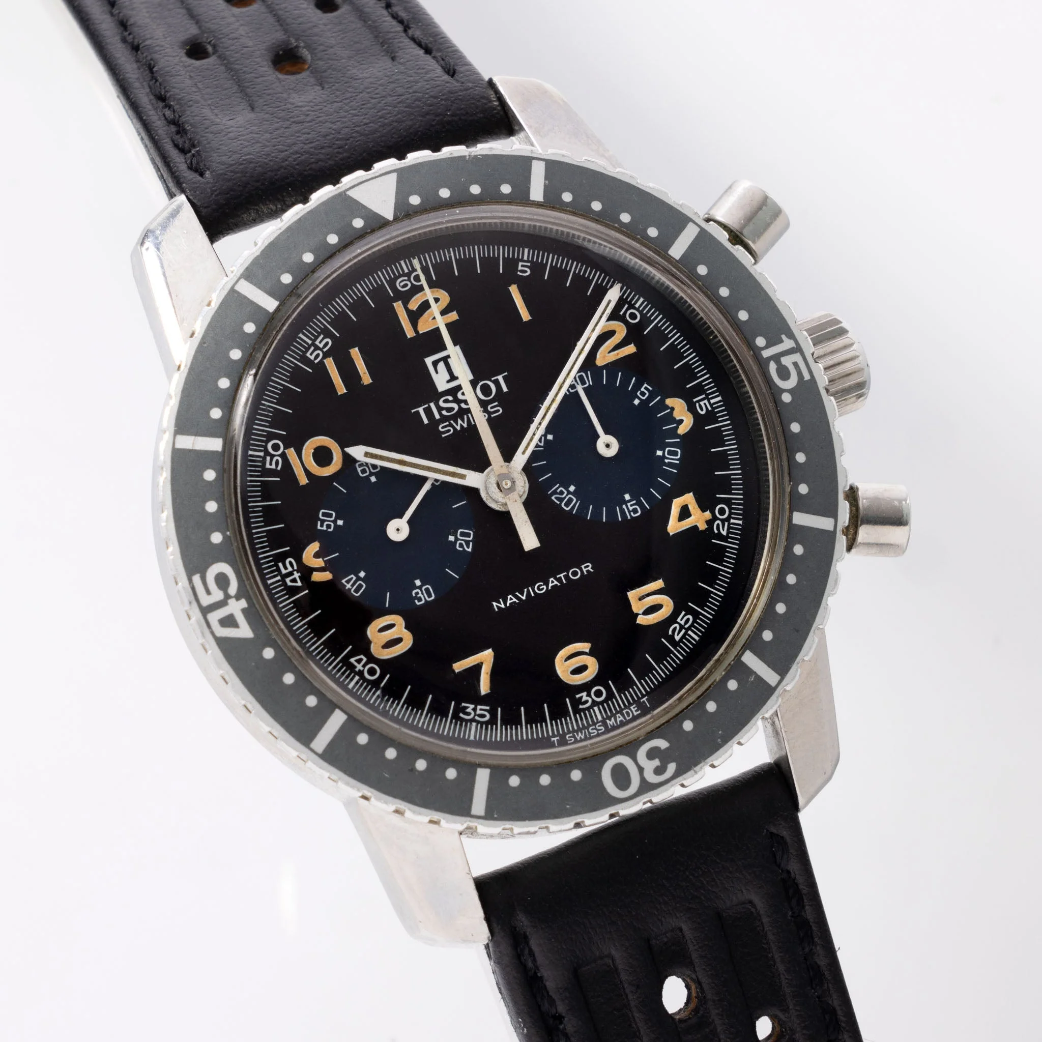 Tissot Navigator Chronograph Lemania Movement Ref 817 - Image 4