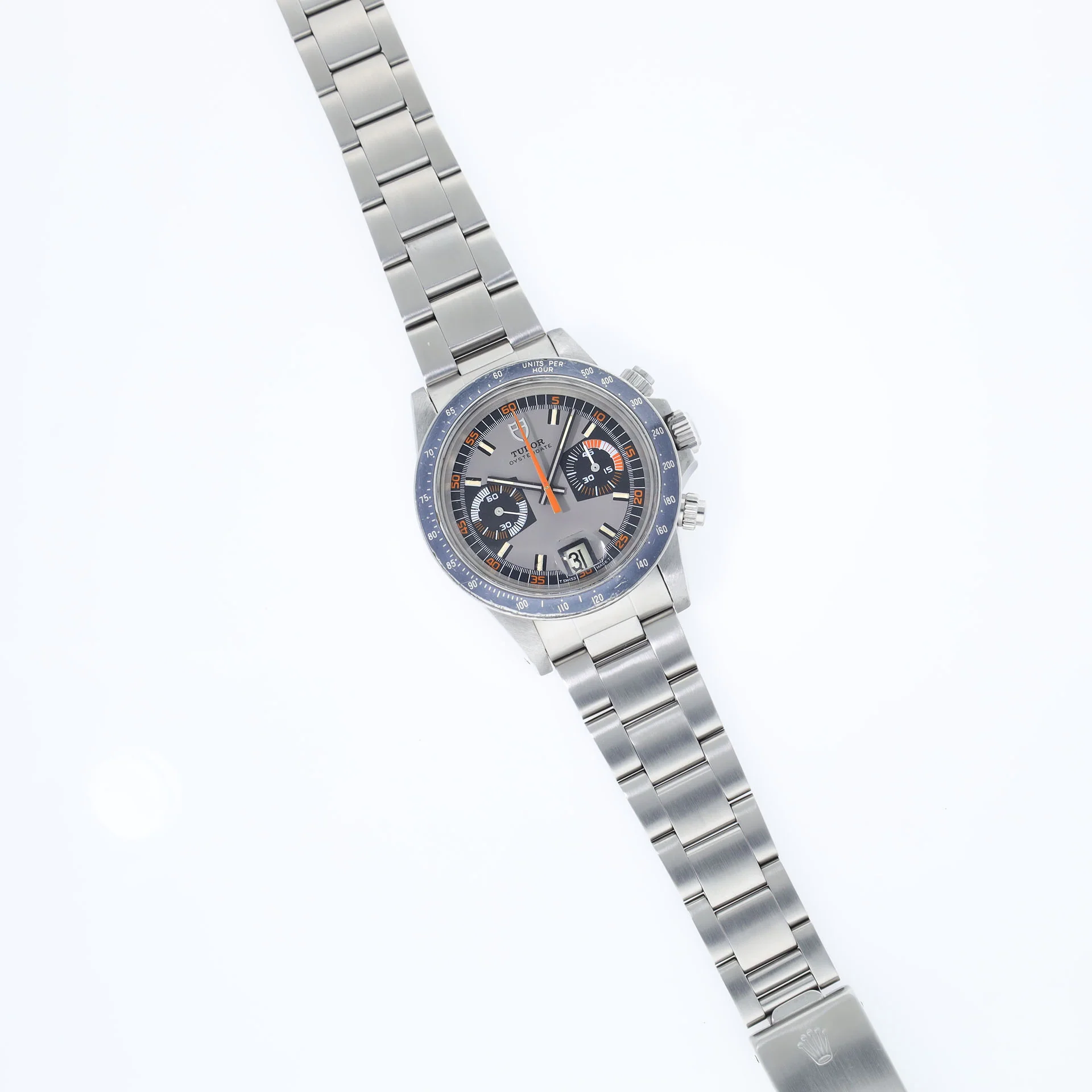 Tudor Oysterdate Chronograph 7149 Monte Carlo Grey Dial - Image 11