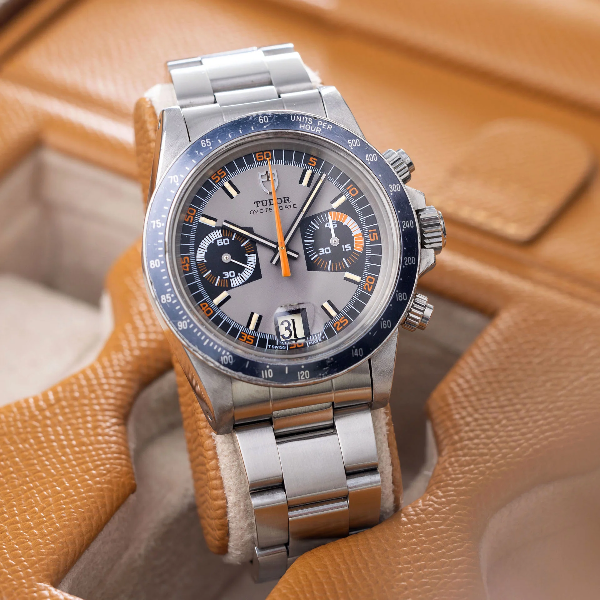 Tudor Oysterdate Chronograph 7149 Monte Carlo Grey Dial - Image 3