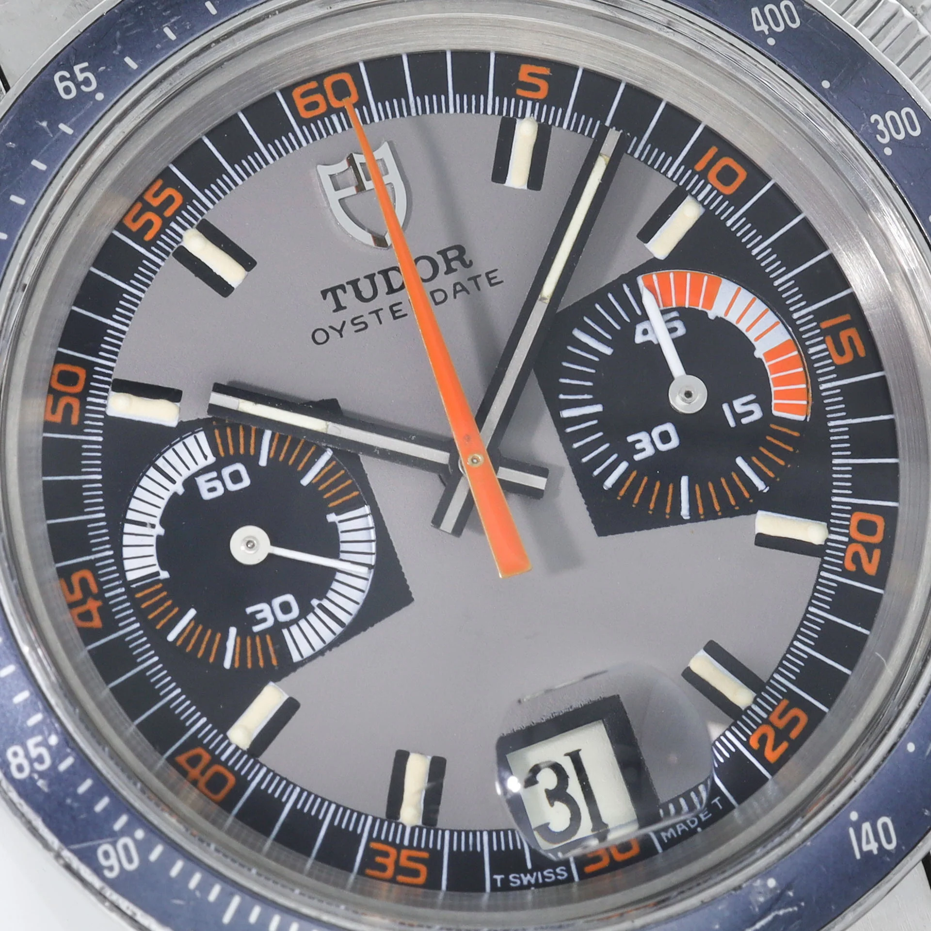 Tudor Oysterdate Chronograph 7149 Monte Carlo Grey Dial - Image 4