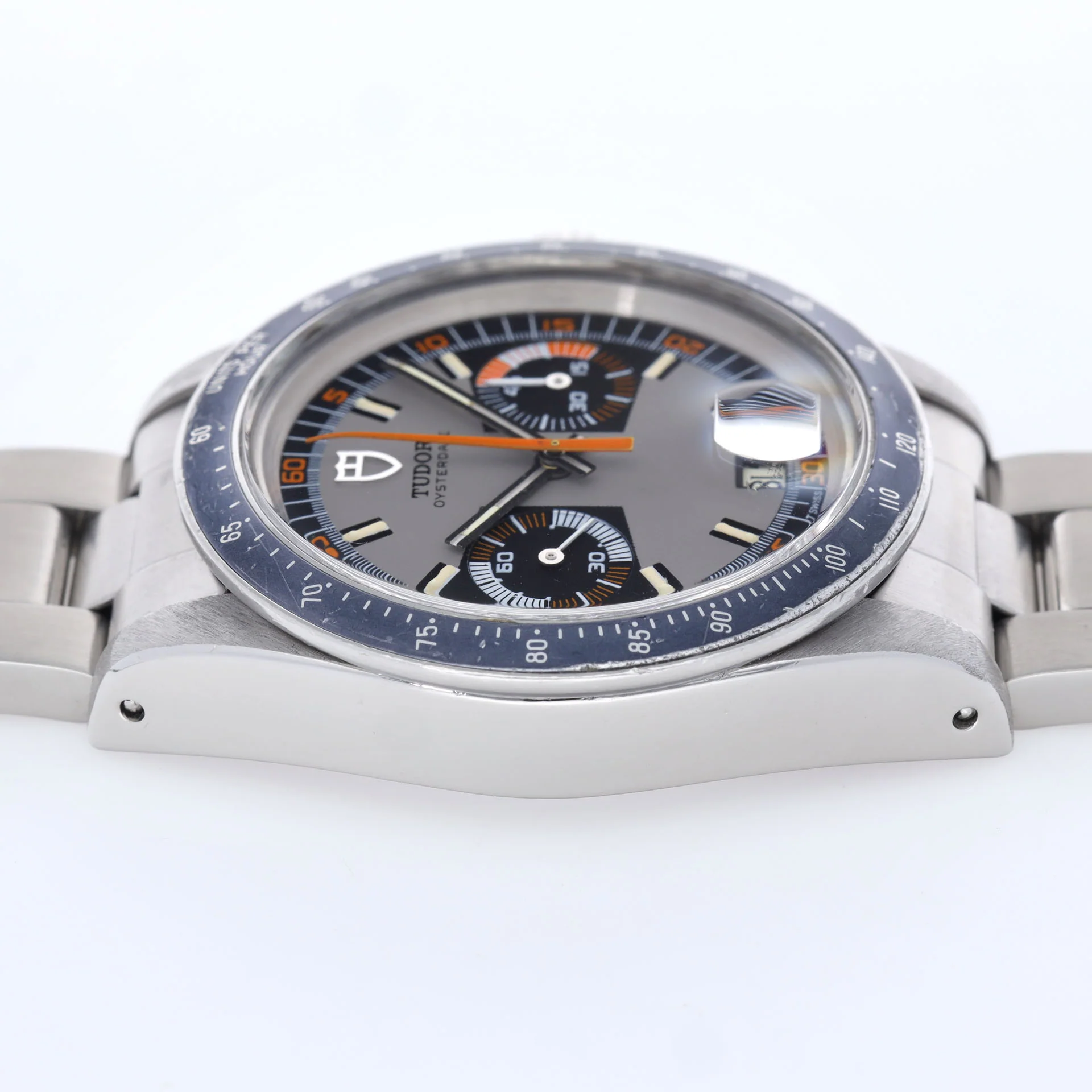 Tudor Oysterdate Chronograph 7149 Monte Carlo Grey Dial - Image 9