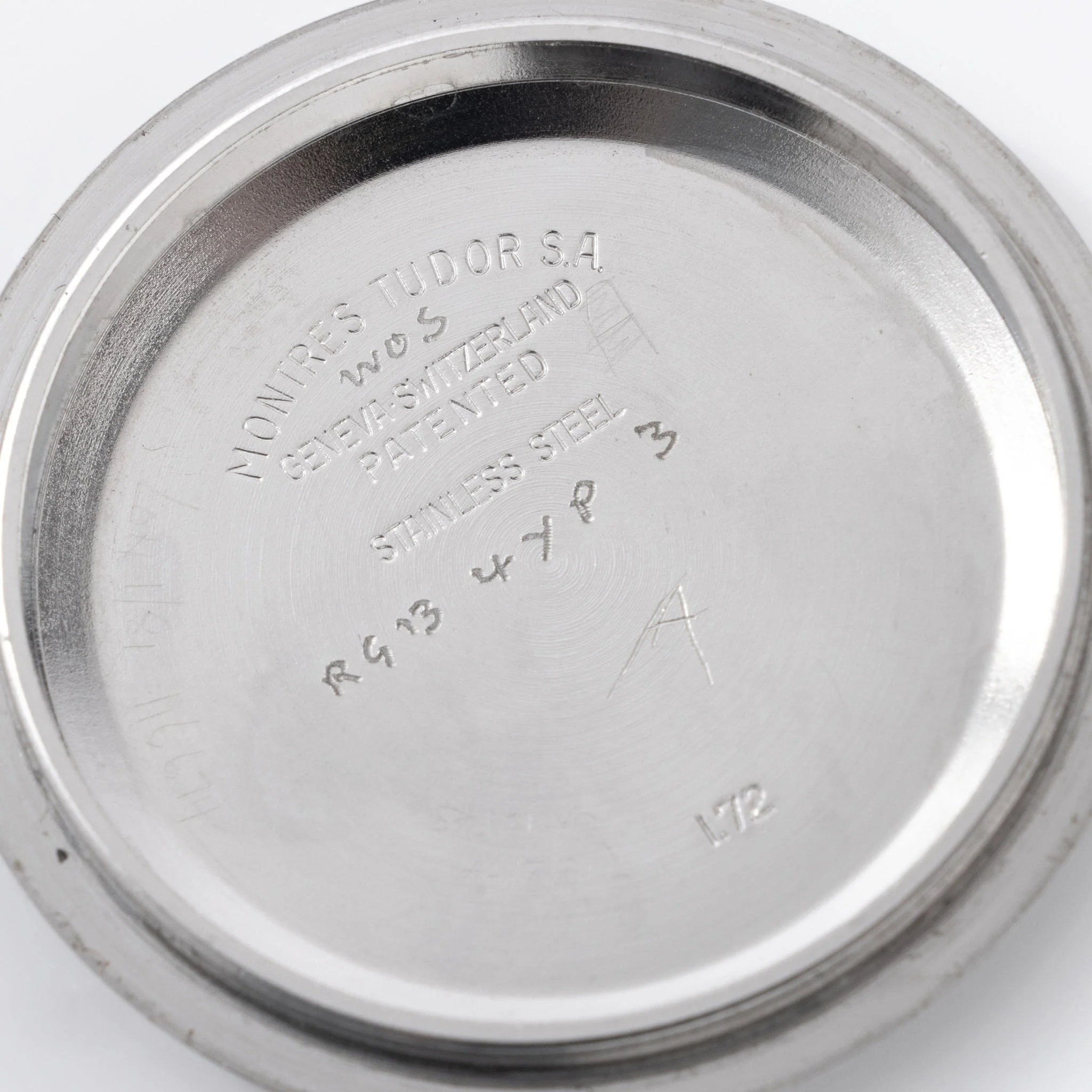 Tudor "Monte Carlo " chronograph grey dial ref 7149 / 0 “mystery  engraving “ - Image 12